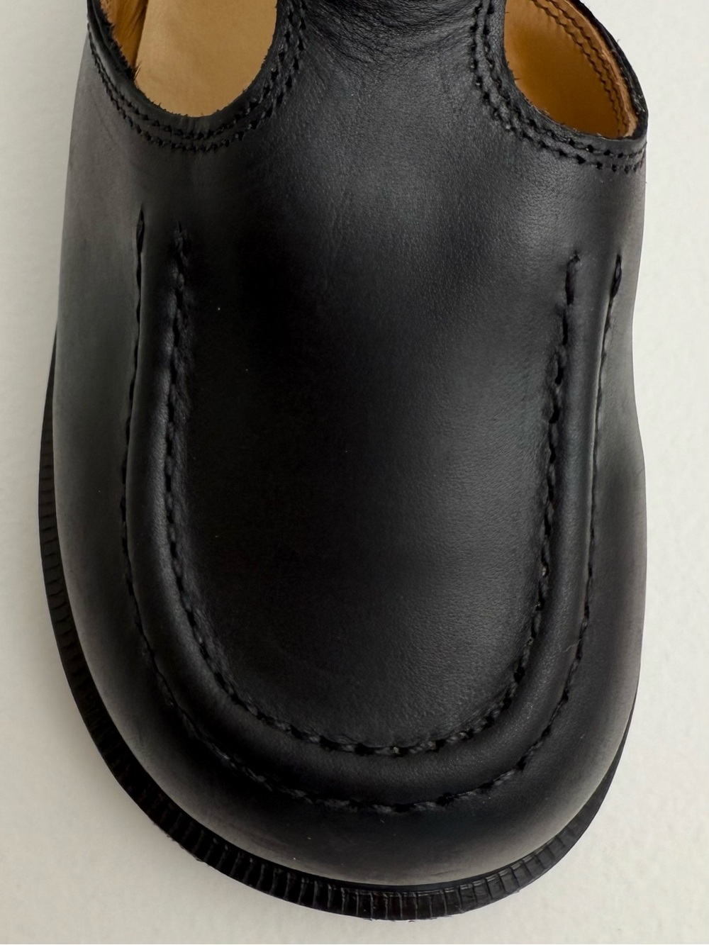 Vintage 90s Dr. Martens England Black Jazz Heel Leather Babydoll Mary Janes UK 5 - Picture 7 of 16